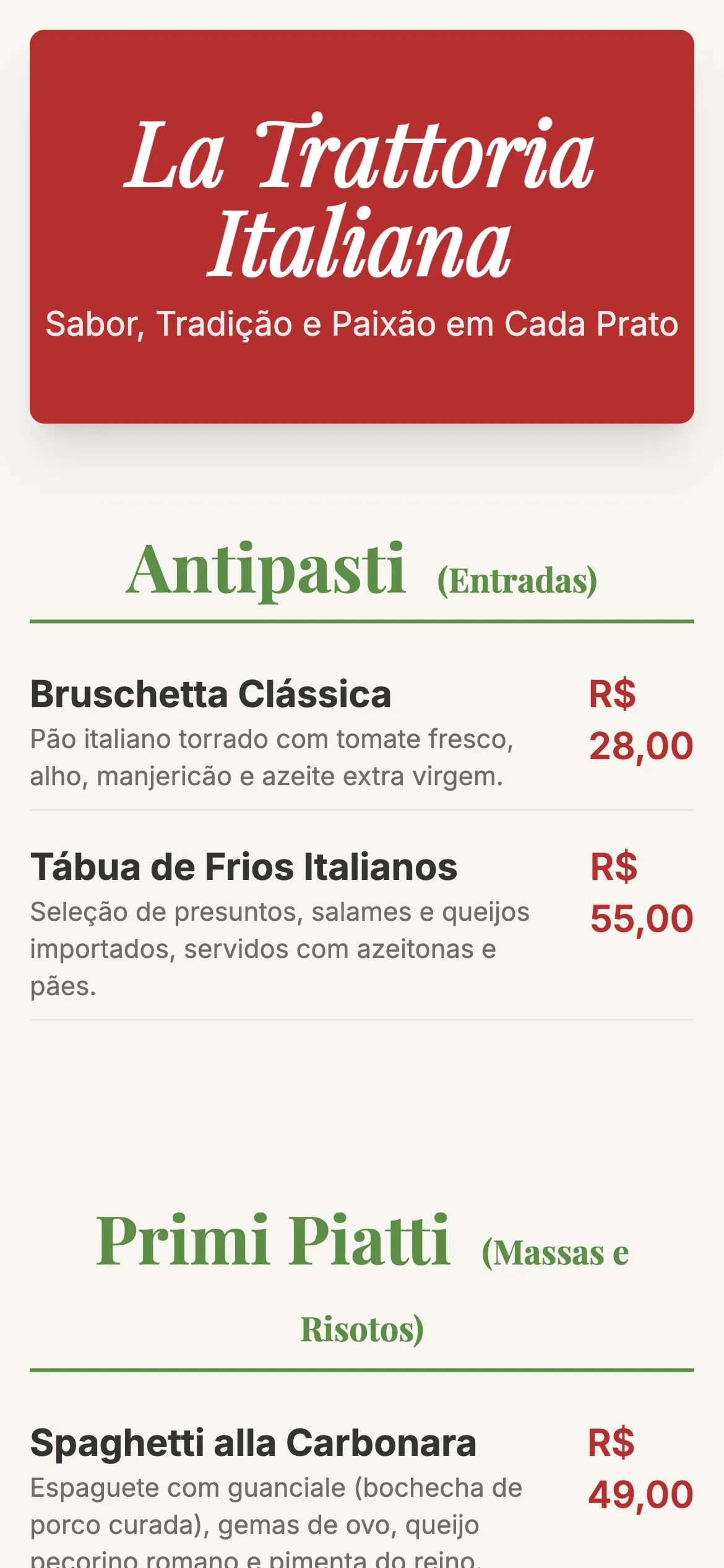 Exemplo de App